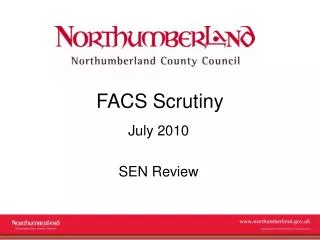 FACS Scrutiny