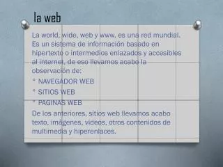 la web