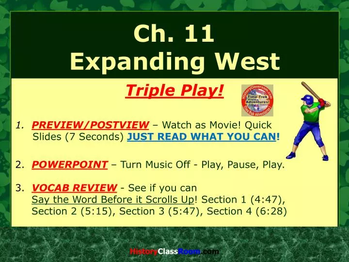 ch 11 expanding west