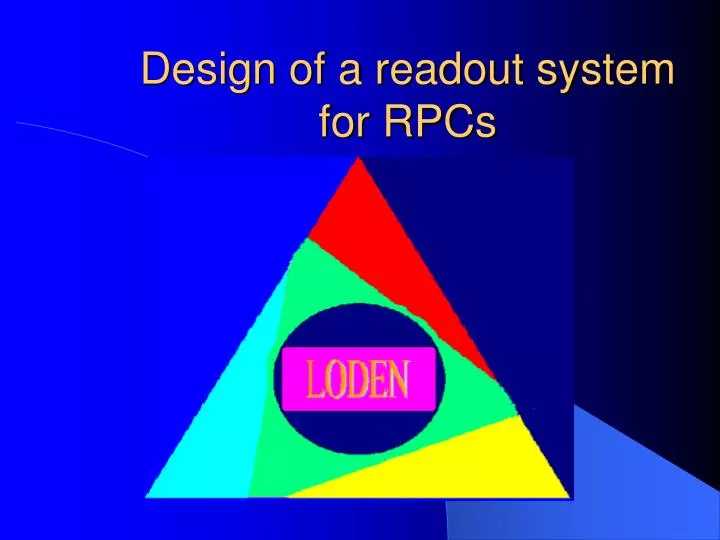 design of a readout system for rpcs