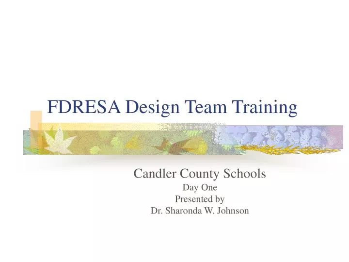 fdresa design team training
