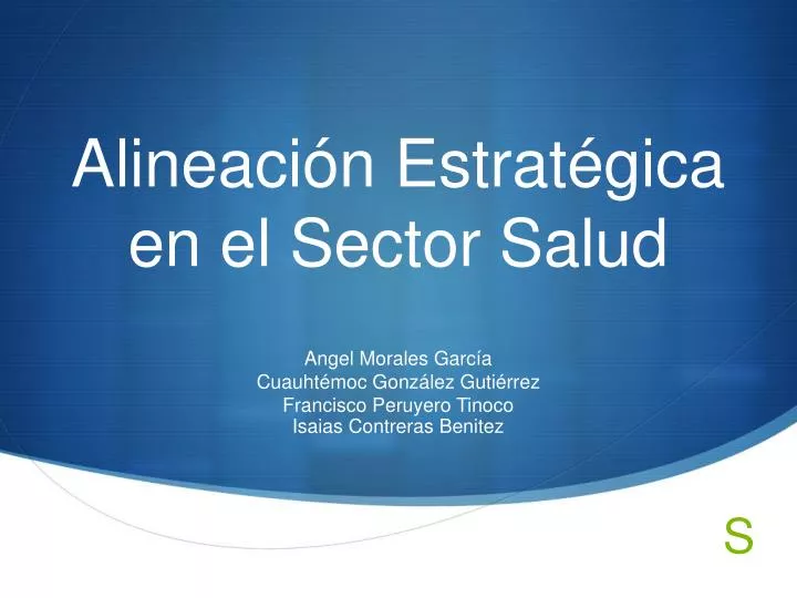 alineaci n estrat gica en el sector salud