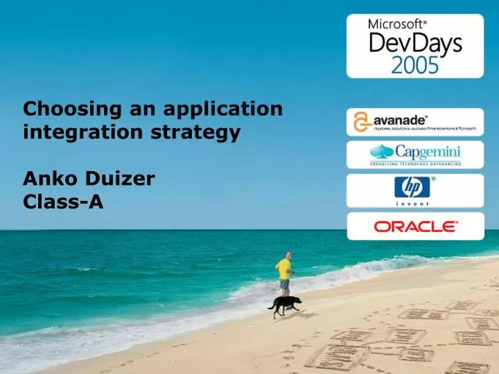 choosing an application integration strategy anko duizer class a