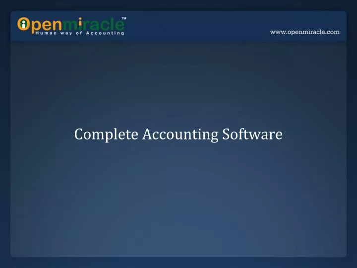 complete accounting software