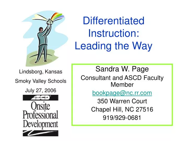 differentiated instruction leading the way