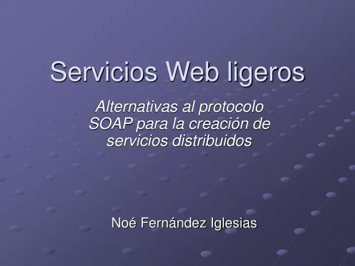 servicios web ligeros
