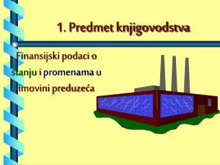 1 predmet knjigovodstva