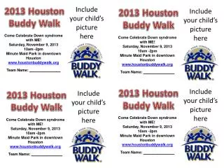 2013 Houston Buddy Walk