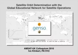 Satellite Orbit Determination with the Global Educational Network for Satellite Operations