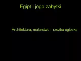 egipt i jego zabytki