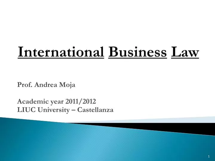 international business law