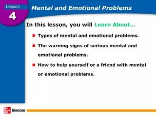 Mental and Emotional Problems