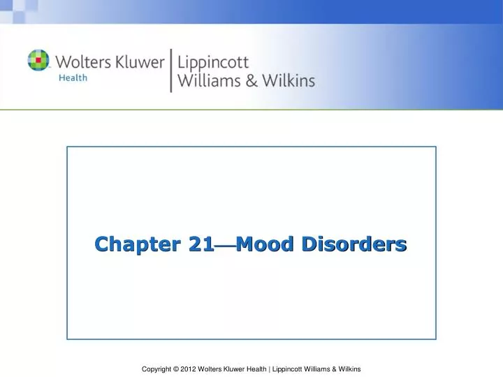 chapter 21 mood disorders