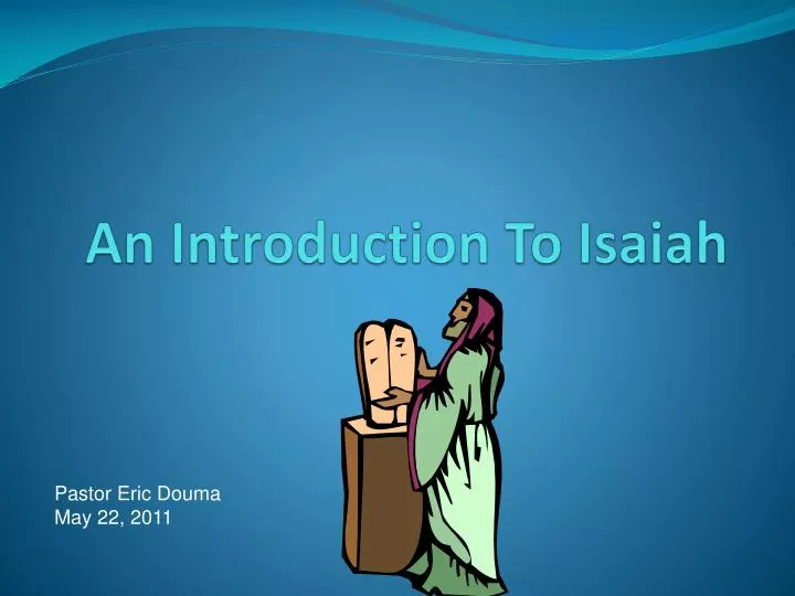 an introduction to isaiah