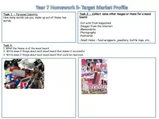Year 7 Homework 3- Target Market Profile