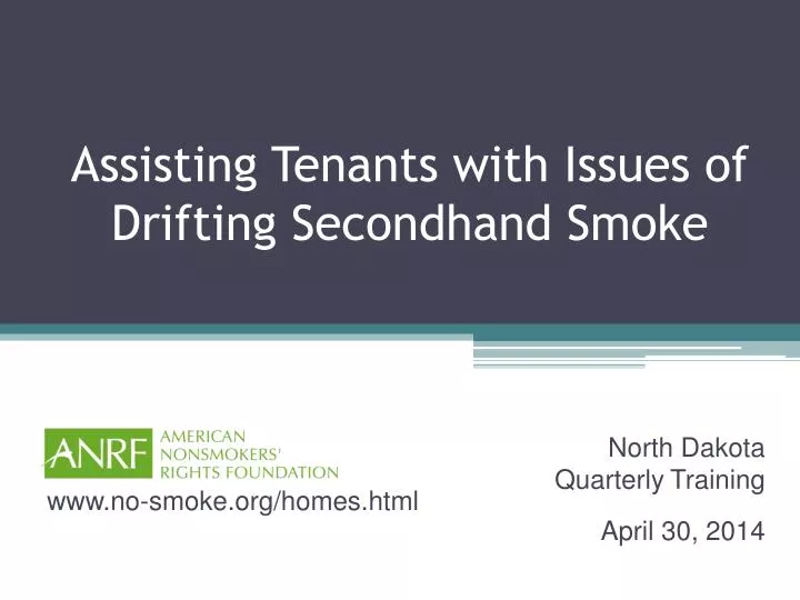 assisting tenants with issues of drifting secondhand smoke