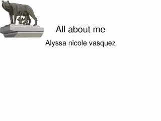 all about me