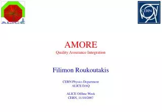AMORE Quality Assurance Integration