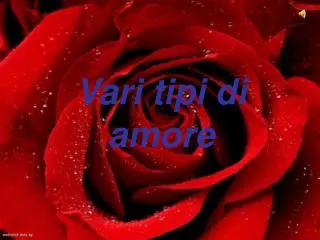 vari tipi di amore