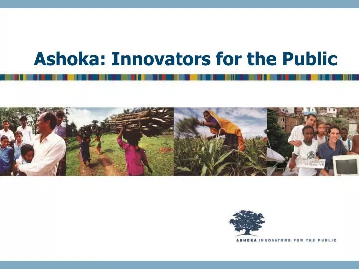 ashoka innovators for the public