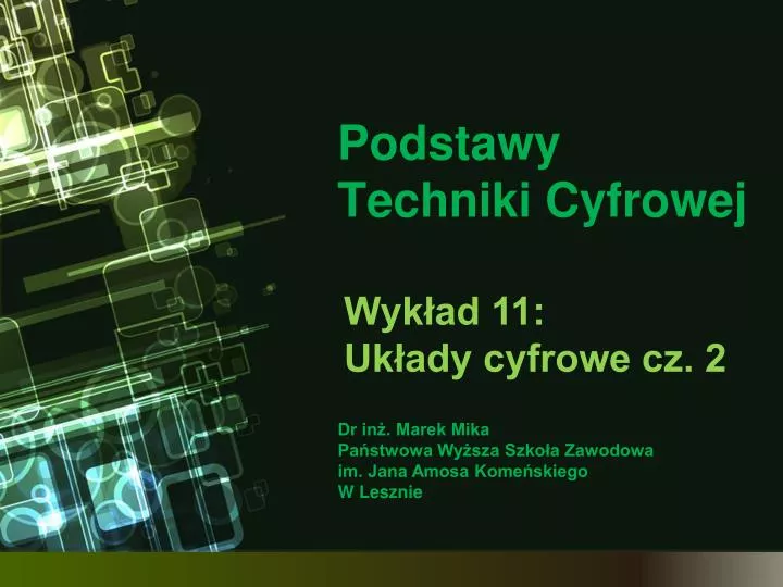 podstawy techniki cyfrowej