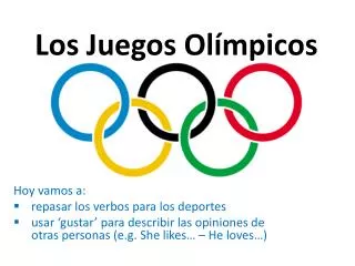 los juegos ol mpicos