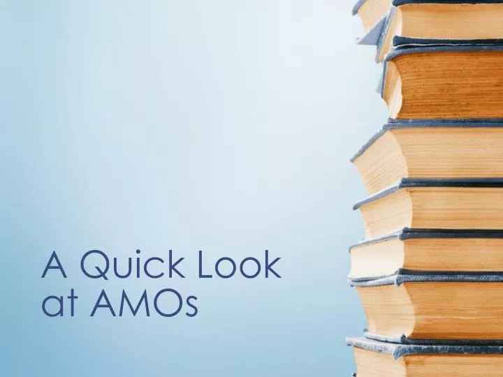 a quick look at amos