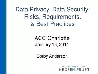 Data Privacy, Data Security: Risks, Requirements, &amp; Best Practices