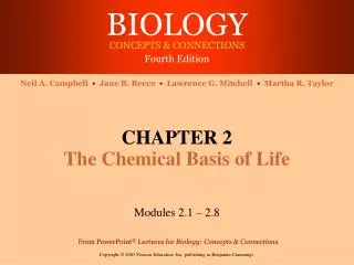 CHAPTER 2 The Chemical Basis of Life