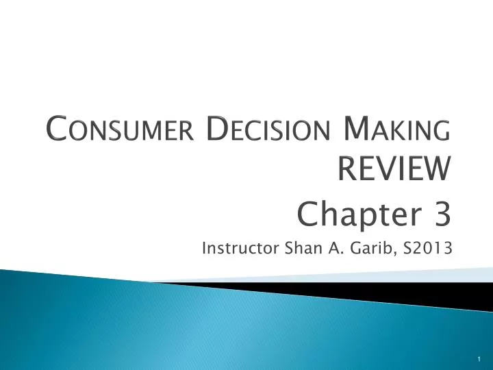 consumer decision making review