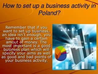How to set up a business activity in Poland?