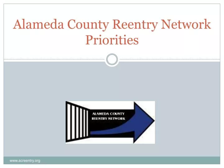 alameda county reentry network priorities