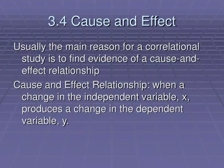 3 4 cause and effect