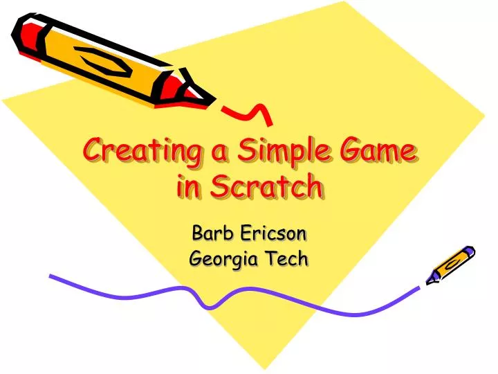 creating a simple game in scratch