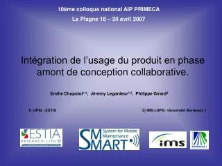 int gration de l usage du produit en phase amont de conception collaborative