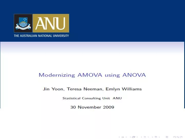 modernizing amova using anova