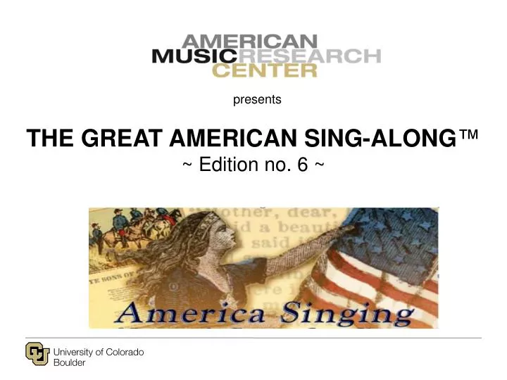 the great american sing along edition no 6