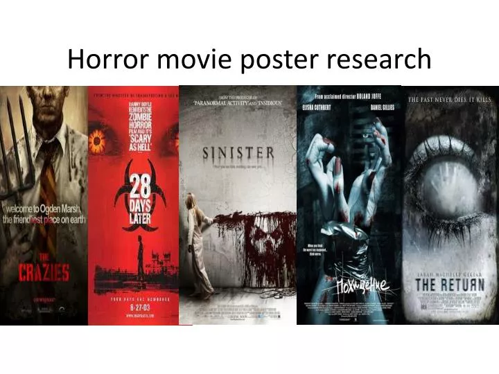 horror movie poster research