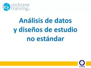 an lisis de datos y dise os de estudio no est ndar