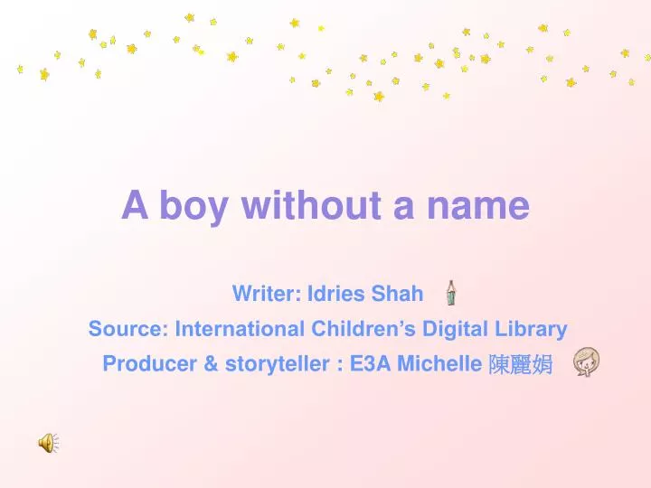 a boy without a name