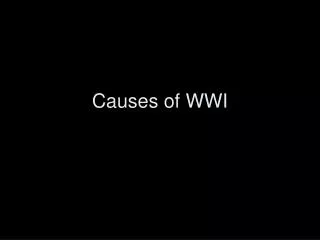 causes of wwi