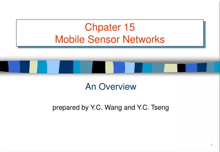 chpater 15 mobile sensor networks