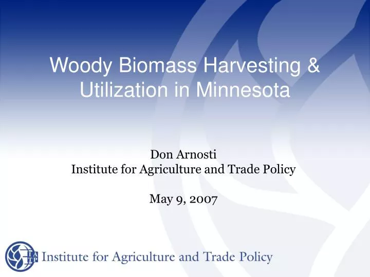 woody biomass harvesting utilization in minnesota