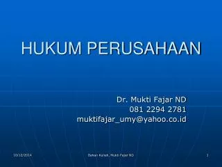 hukum perusahaan