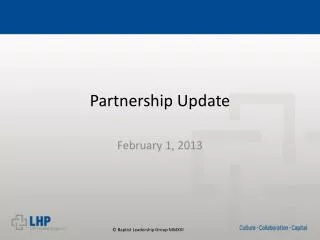 Partnership Update