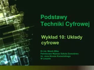 podstawy techniki cyfrowej