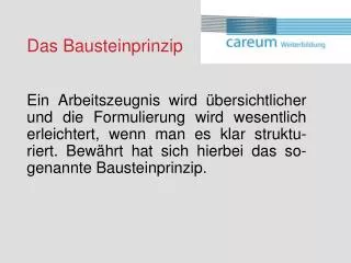 das bausteinprinzip