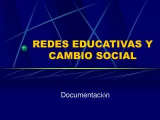 redes educativas y cambio social