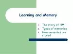 Learning and Memory - slide 1
