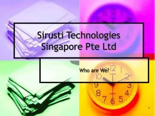Sirusti Technologies Singapore Pte Ltd